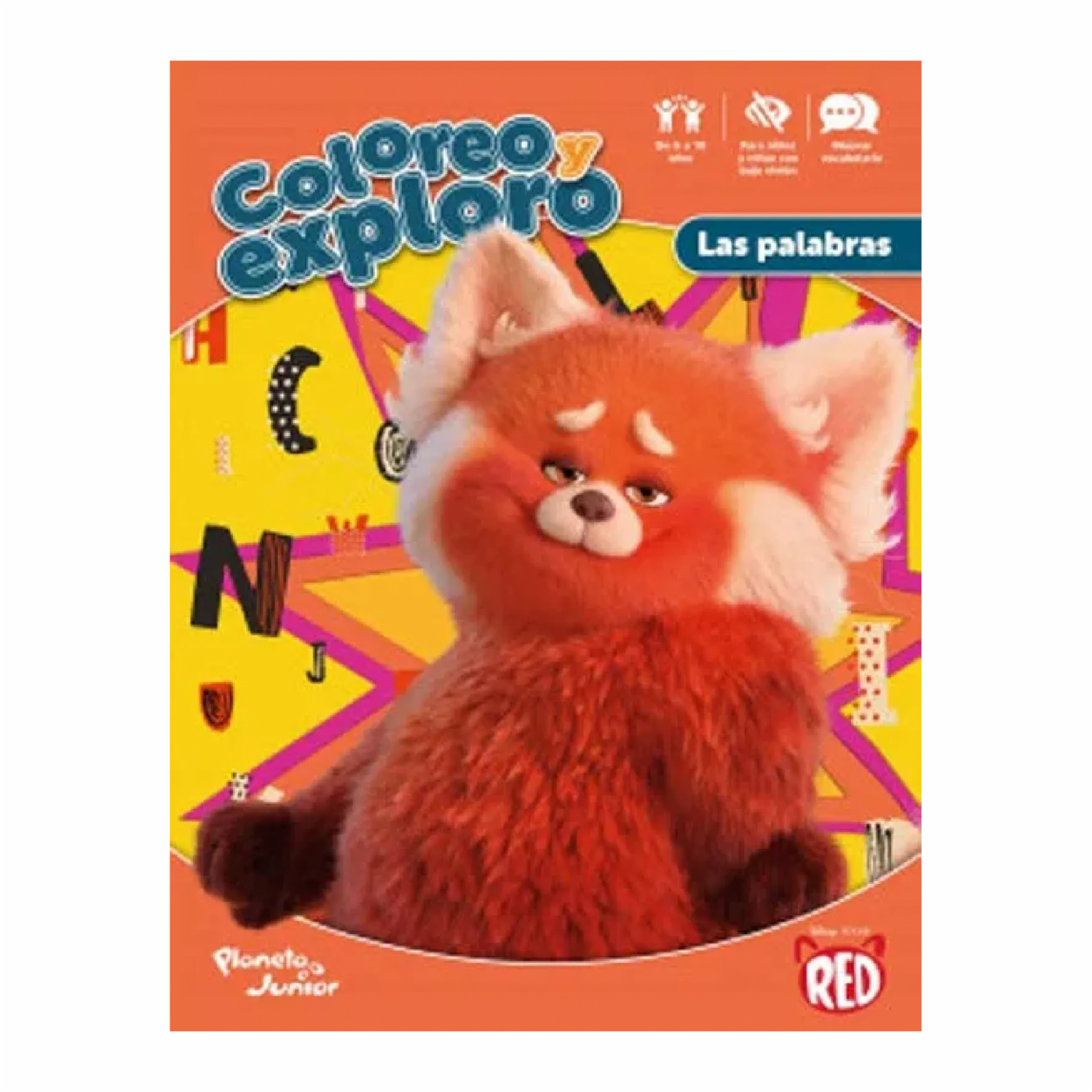 Libro Coloreo Y Exploro Las Palabras. Red PLANETA 26 Páginas