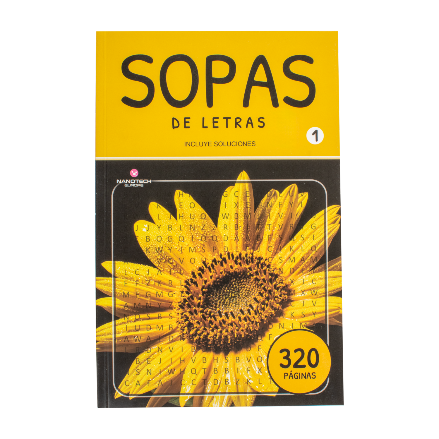 Libro Sopas De Letras Portada Girasol MR.BOOKS 320 Páginas