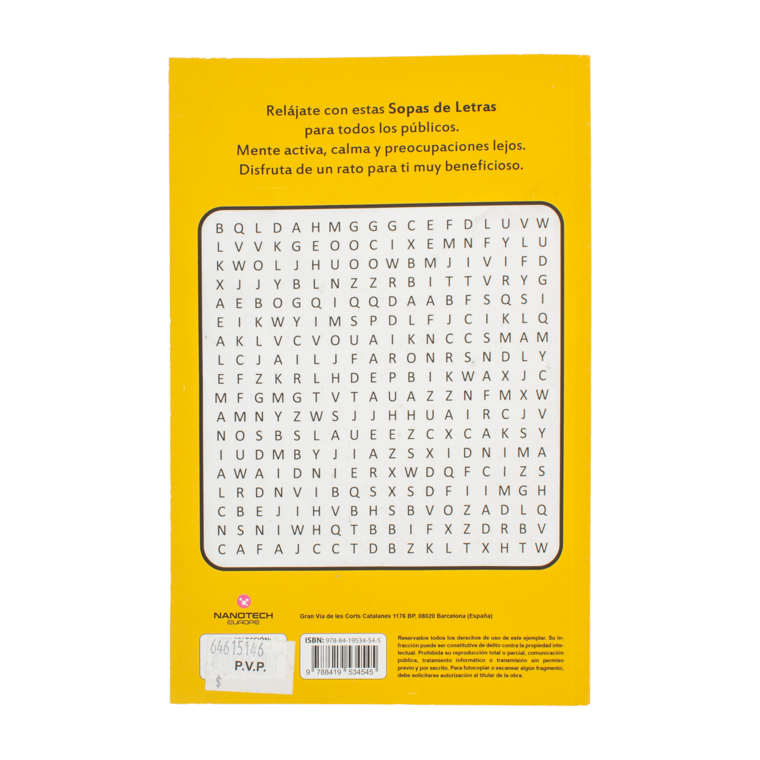 Libro Sopas De Letras Portada Girasol MR.BOOKS 320 Páginas