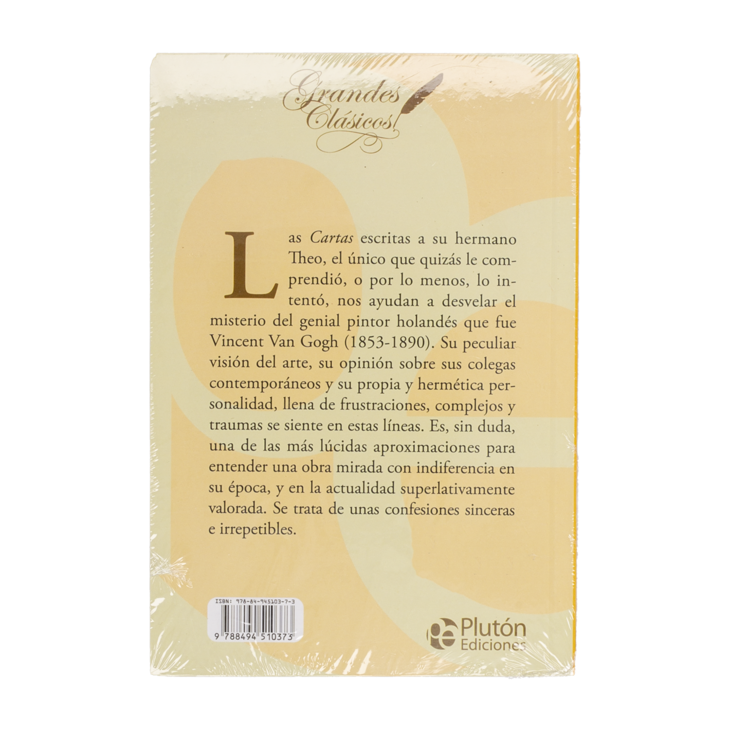 Libro Cartas A Theo PLUTÓN EDICIONES 315 Páginas