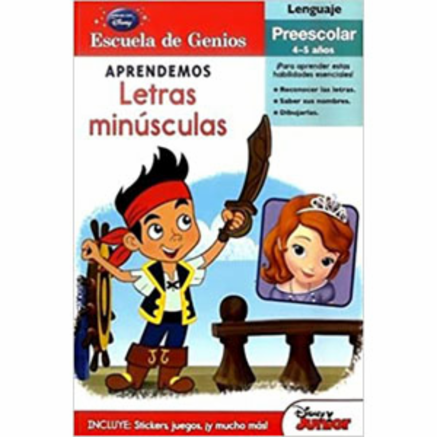 Escuela De Genios Aprendemos Letras Minu Disney PLANETA JUNIOR 32 Páginas