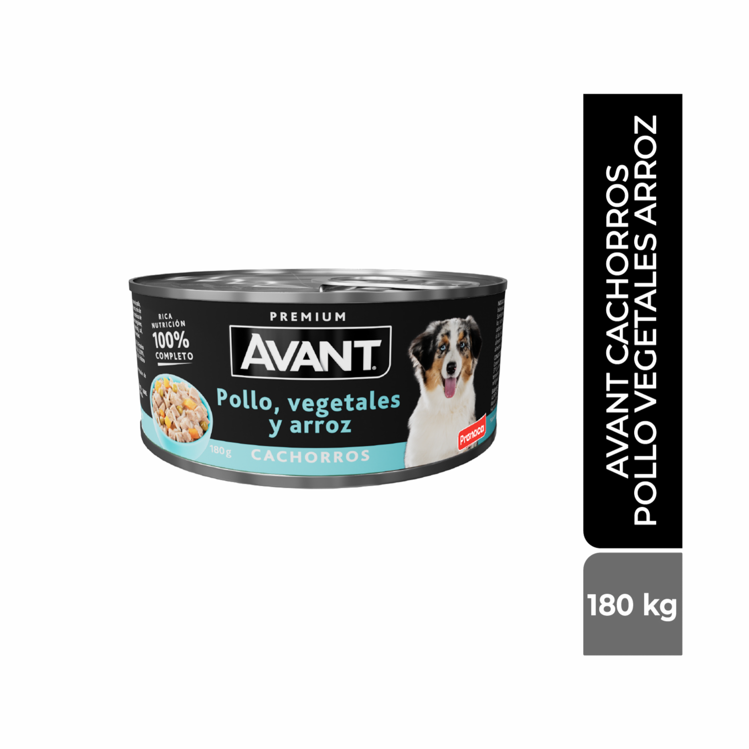 Alimento Húmedo Para Perros Cachorros Sabor A Pollo Vegetales Y Arroz AVANT 180 G