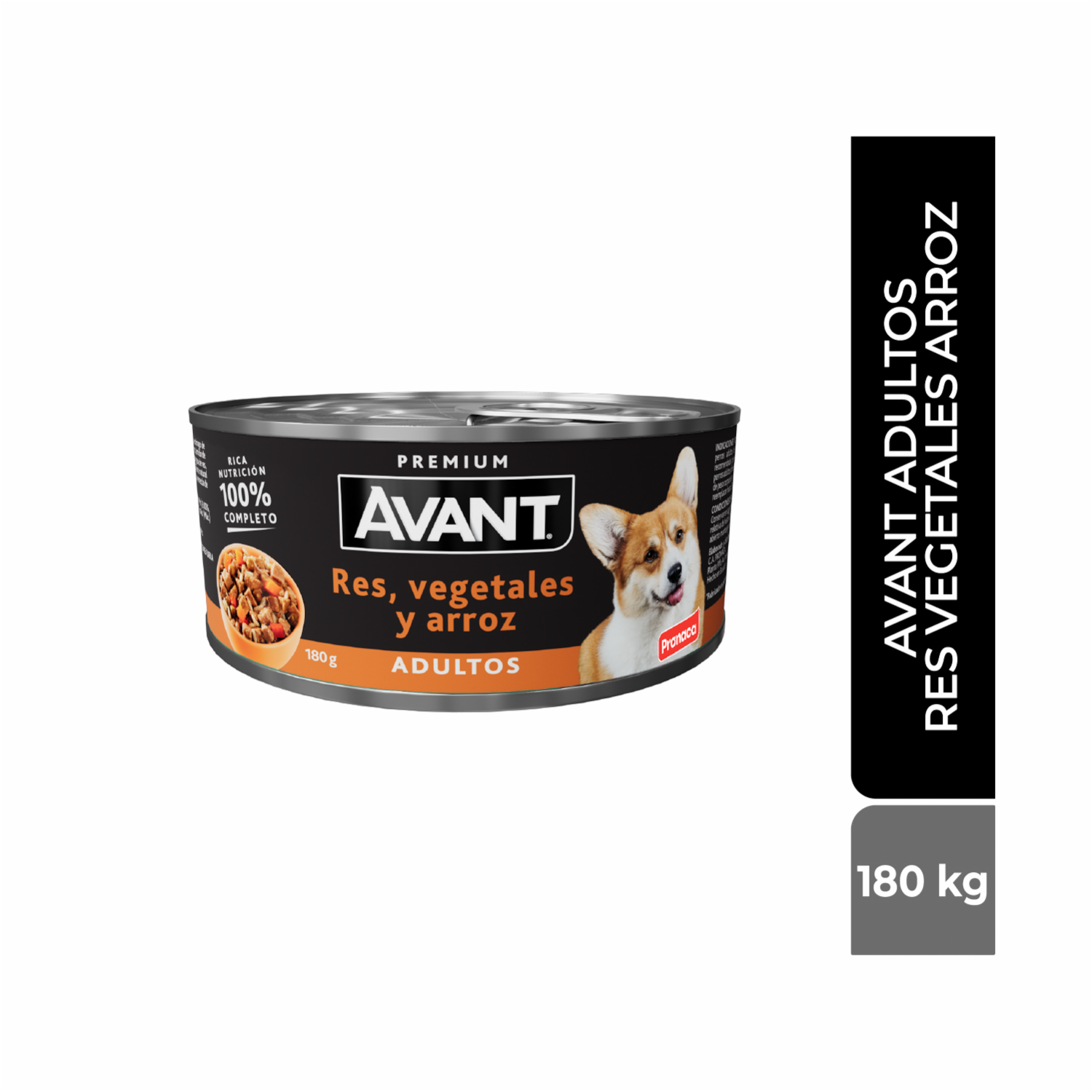 Alimento Húmedo Para Perros Adultos Sabor A Res Vegetales Y Arroz AVANT 180 G