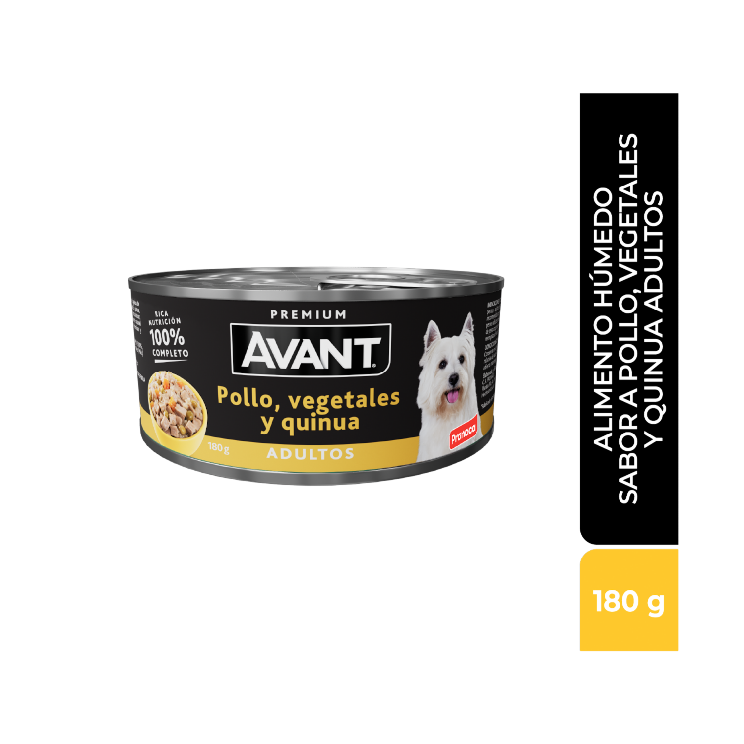 Alimento Húmedo Para Perros Adultos Sabor A Pollo Vegetales Y Quinua AVANT 180 G