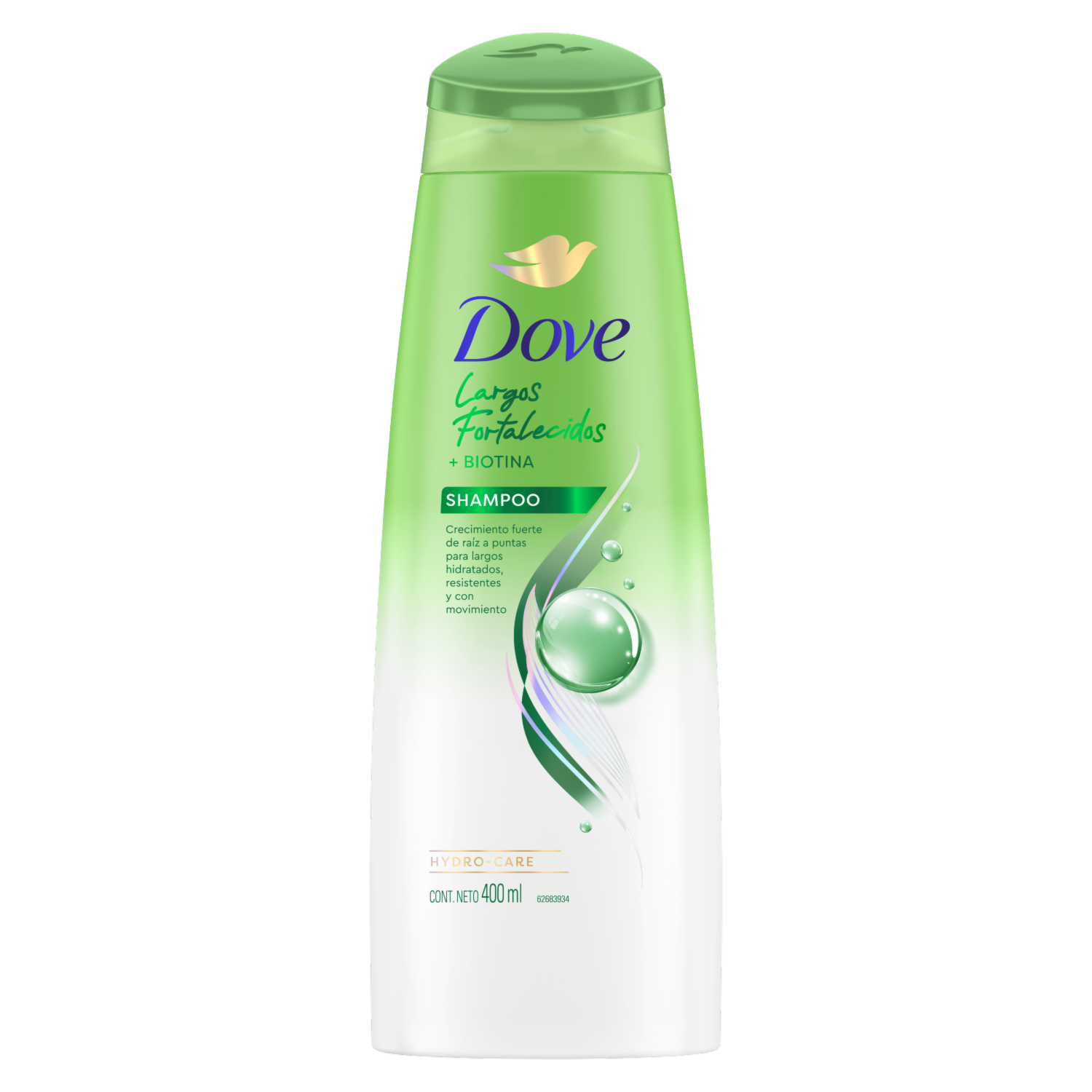 Shampoo De Cabello Largos Fortalecidos + Biotina DOVE 400 Ml