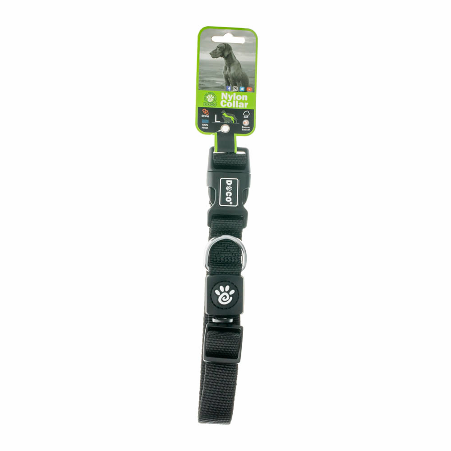 Collar Para Mascota Color Negro DOCO Gande