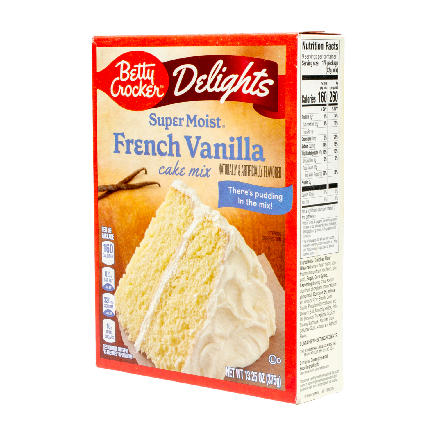 Torta Premezcla Vainilla Francesa BETTY CROCKER 375 G