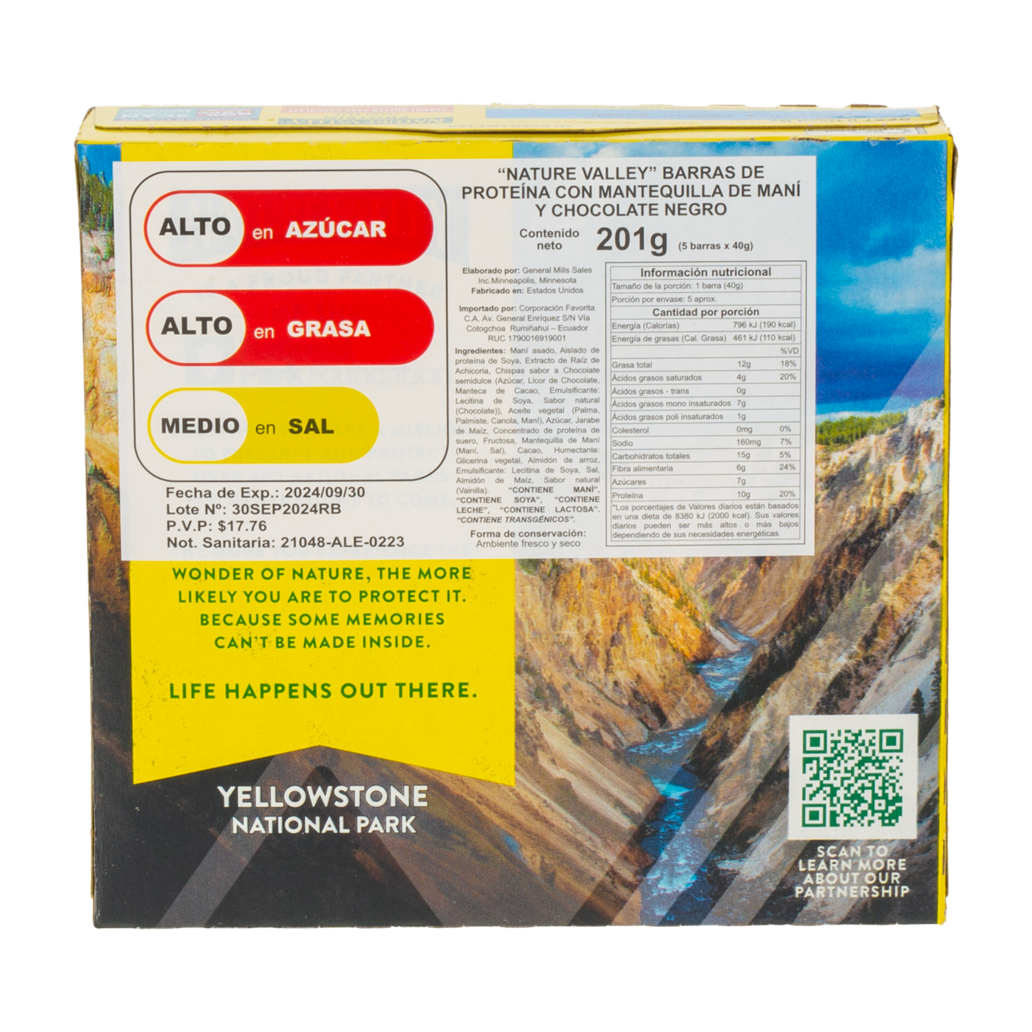 Barra Energética Con Mantequilla De Maní Y Chocolate NATURE VALLEY 201 G