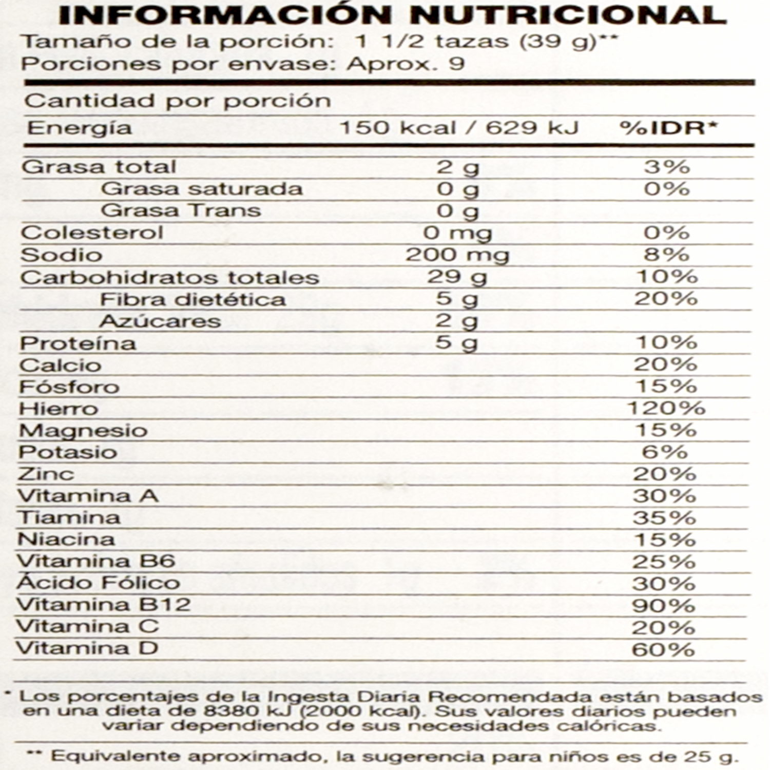 Cereal De Avena Integral Tostado CHEERIOS 340 G