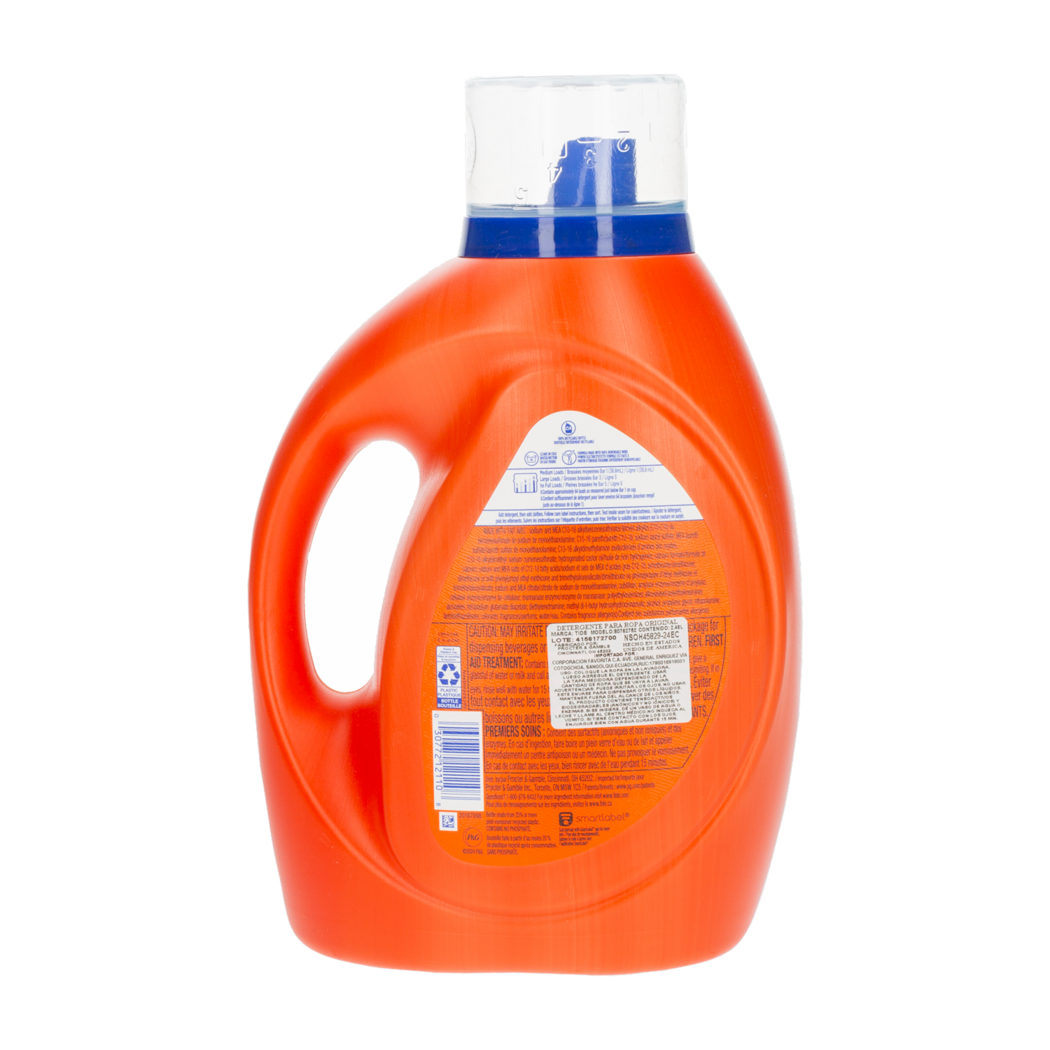 Detergente Líquido Original 64 Lavadas TIDE 2,48 L