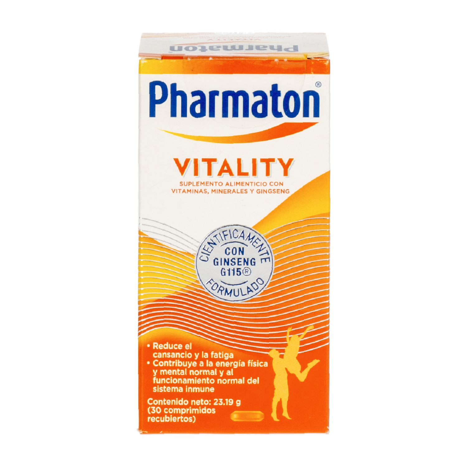 Multivitamínico Vitality En Capsulas PHARMATON Frasco 30 Uds