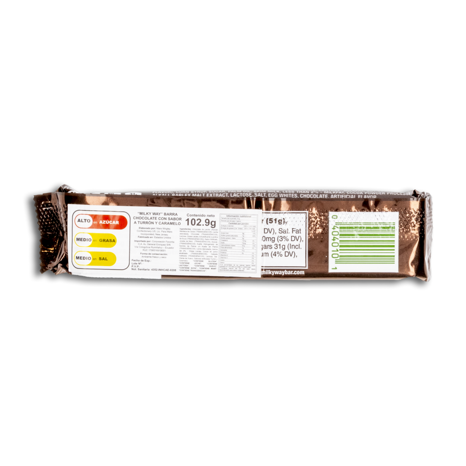 Chocolate Con Crema De Caramelo MILKY WAY 102.09 G