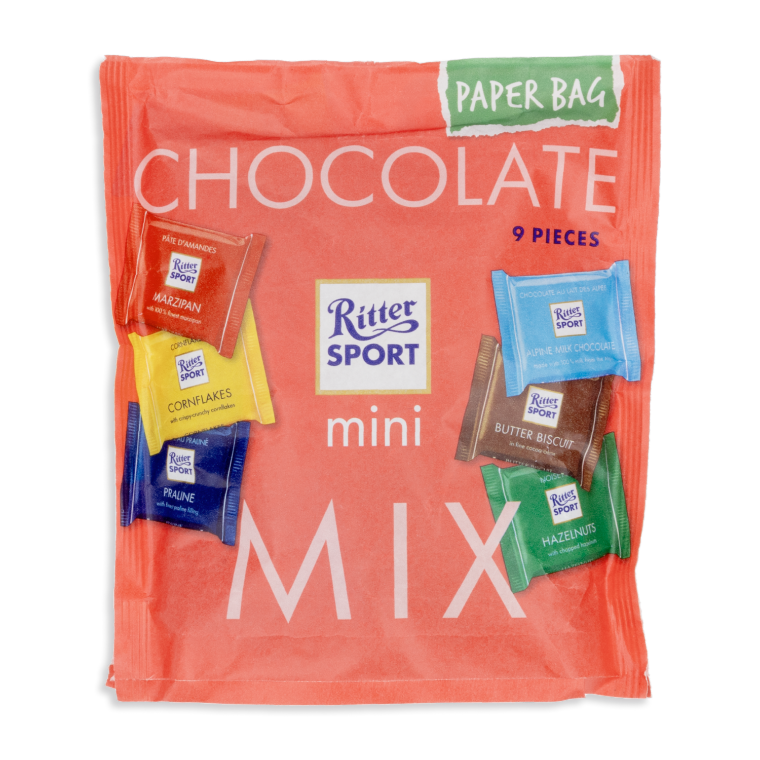 Chocolate Sabores Surtidos RITTER SPORT 150 G