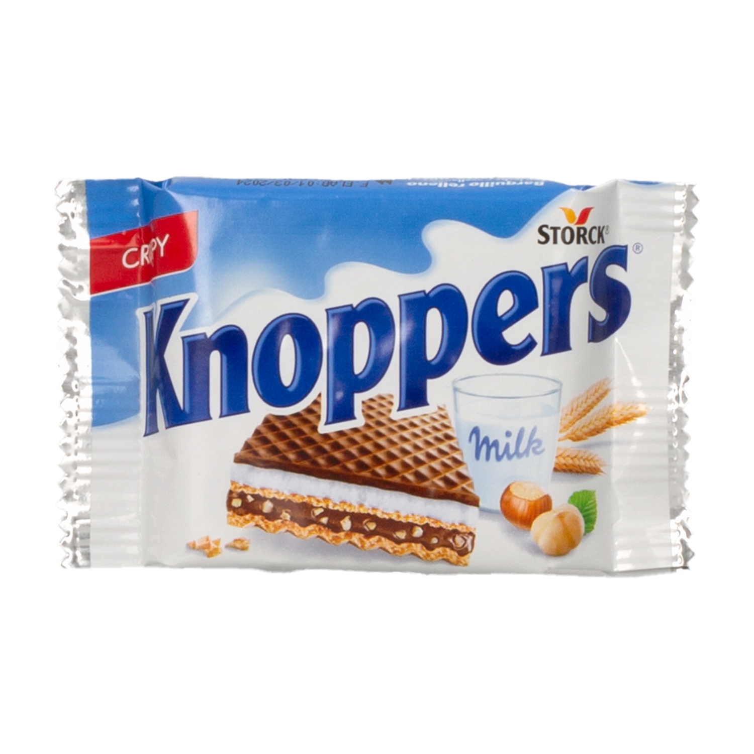 Galleta Waffer Con Trozos De Avellanas KNOPPERS 25 G