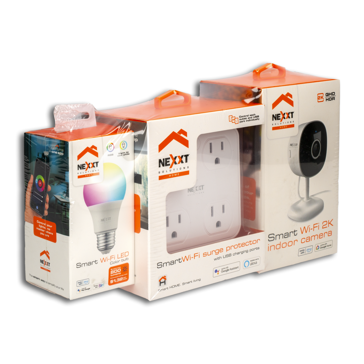 Kit Cámara + Bombillo + Enchufe NEXXT Paquete