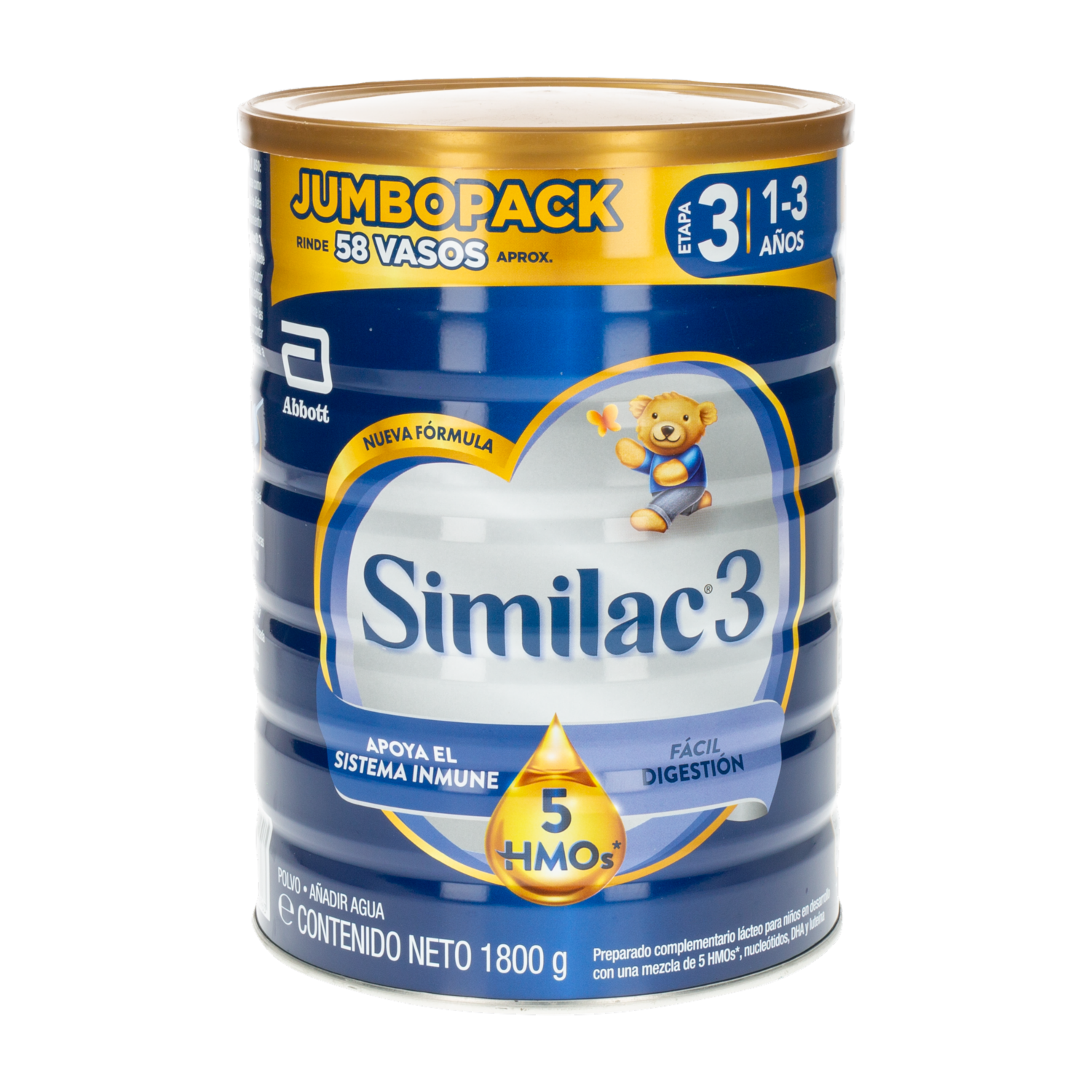 Leche En Fórmula Infantil Etapa 3 Cinco Hmo SIMILAC 1800 G