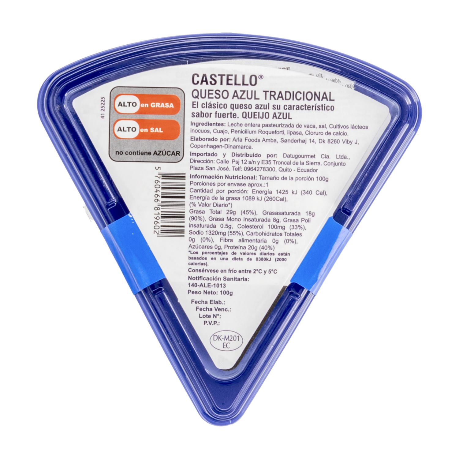 Queso Azul Tradicional CASTELLO 100 G