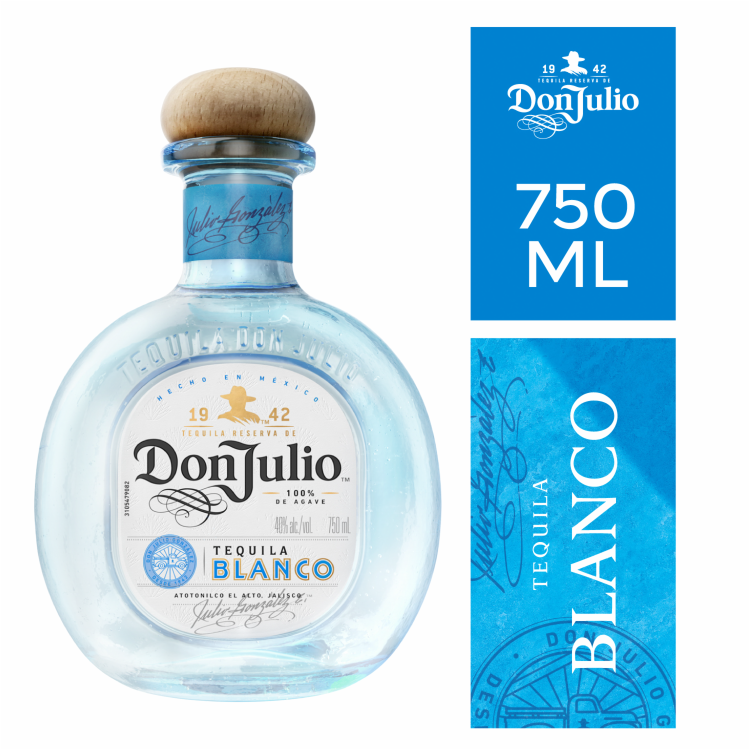 Tequila Blanco DON JULIO 750 Ml