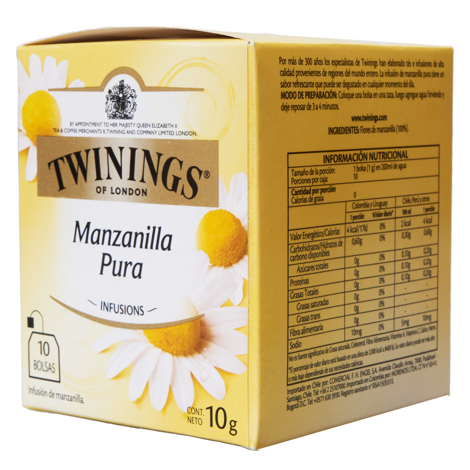 Infusión De Manzanilla Pura TWININGS 10 G