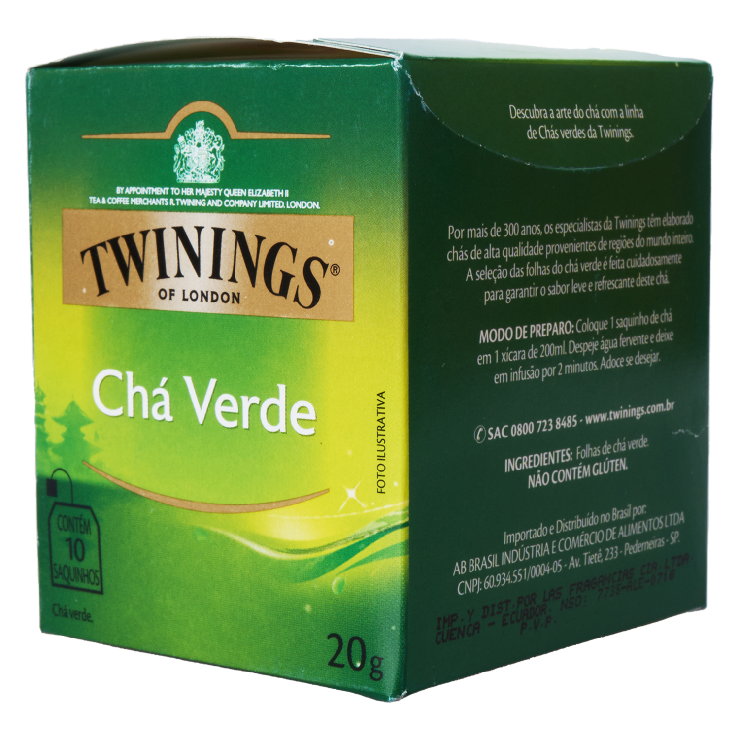 Té Verde TWININGS 10 X 2 g
