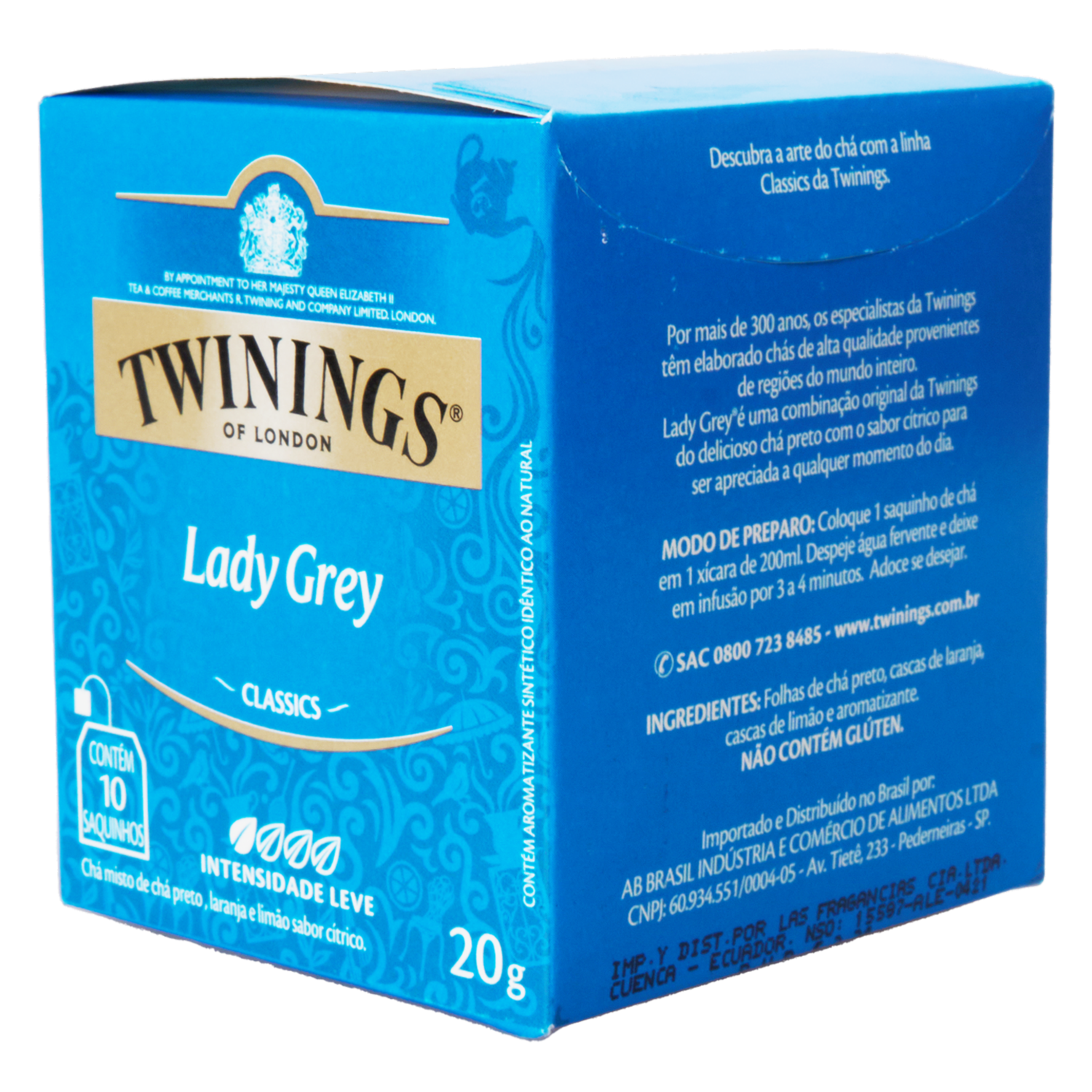 Té Ingles Lady Grey TWININGS 20 G