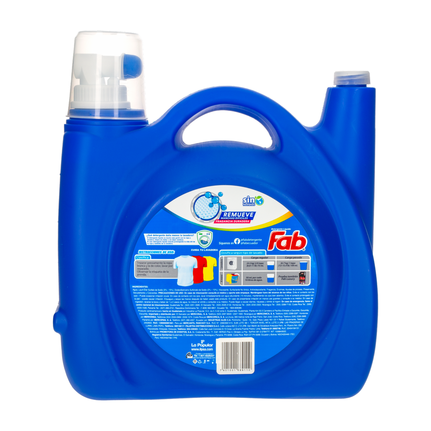 Detergente Líquido Paraíso Floral FAB 5000 Ml
