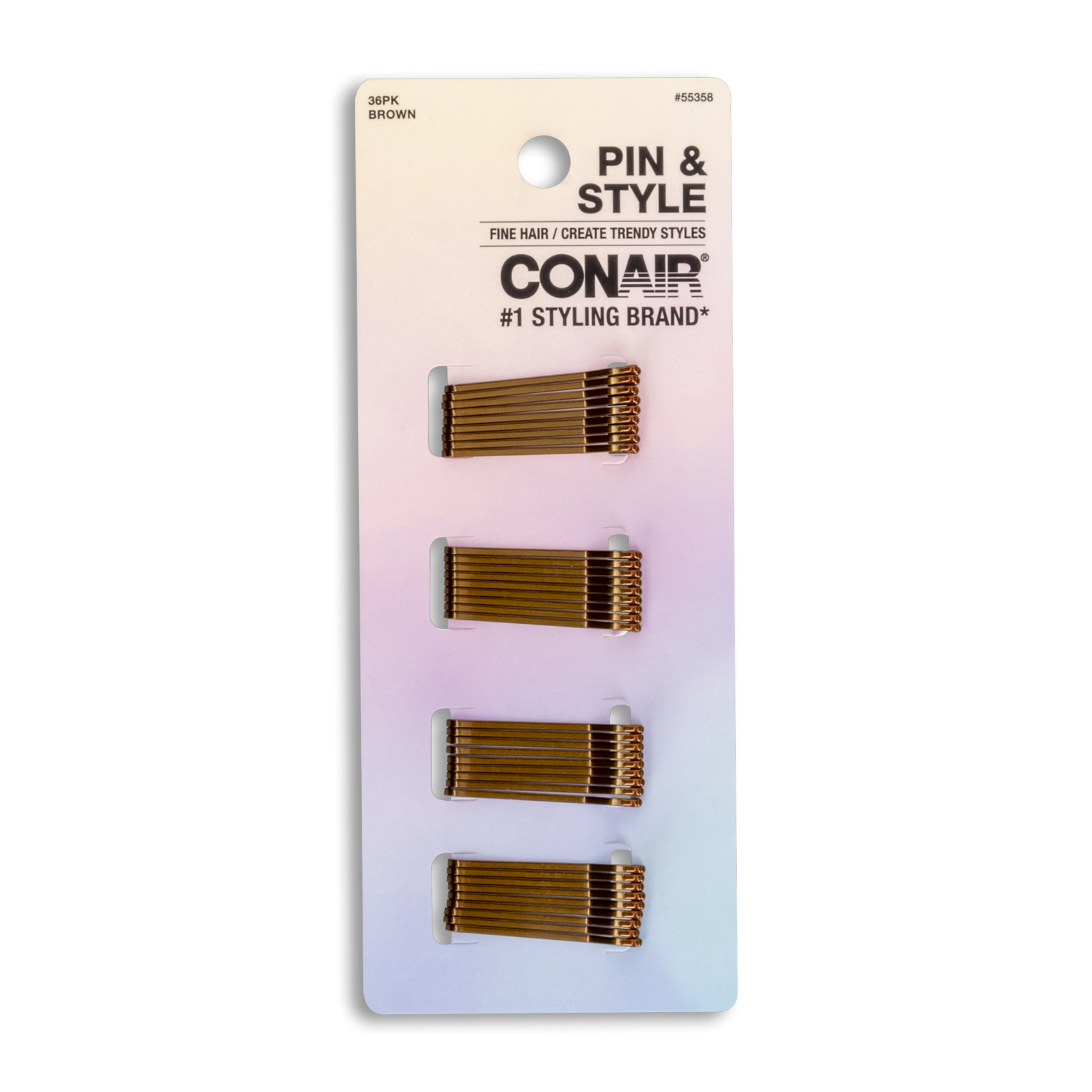 Vinchas De Cabello Tipo Mini Invisible Cafés X36 CONAIR Paquete