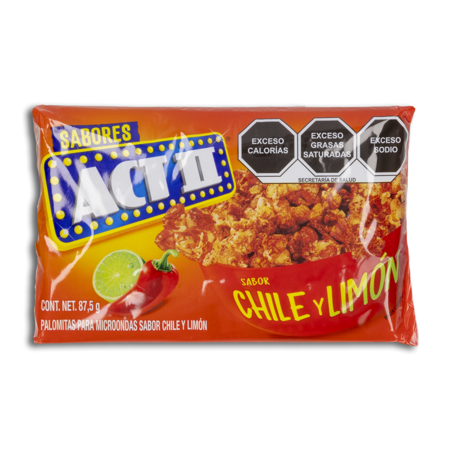 Canguil De Microondas Chile Limón Mix ACT II 87g
