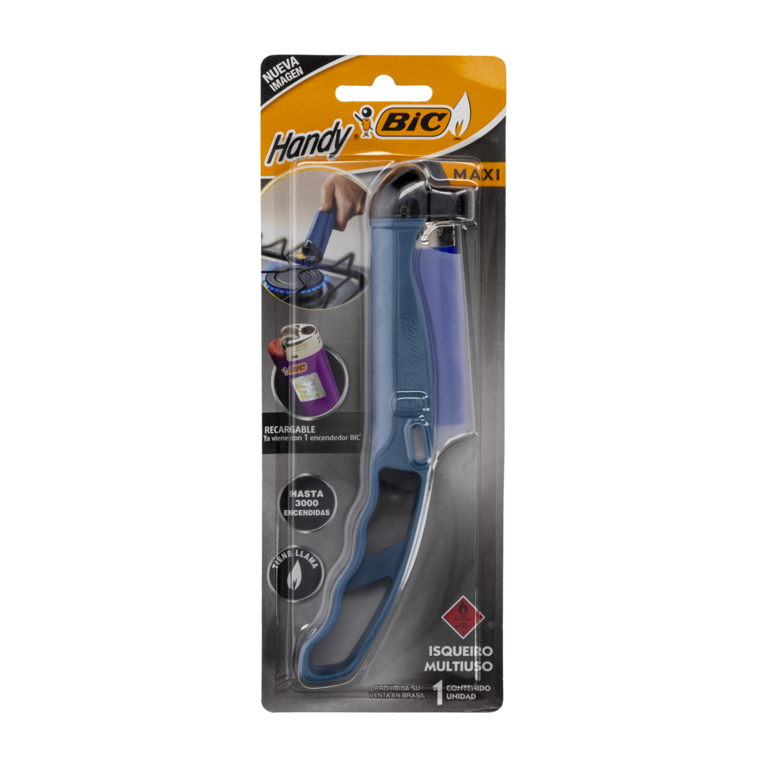 Encendedor A Gas Multiuso Handy Maxi BIC Unidad