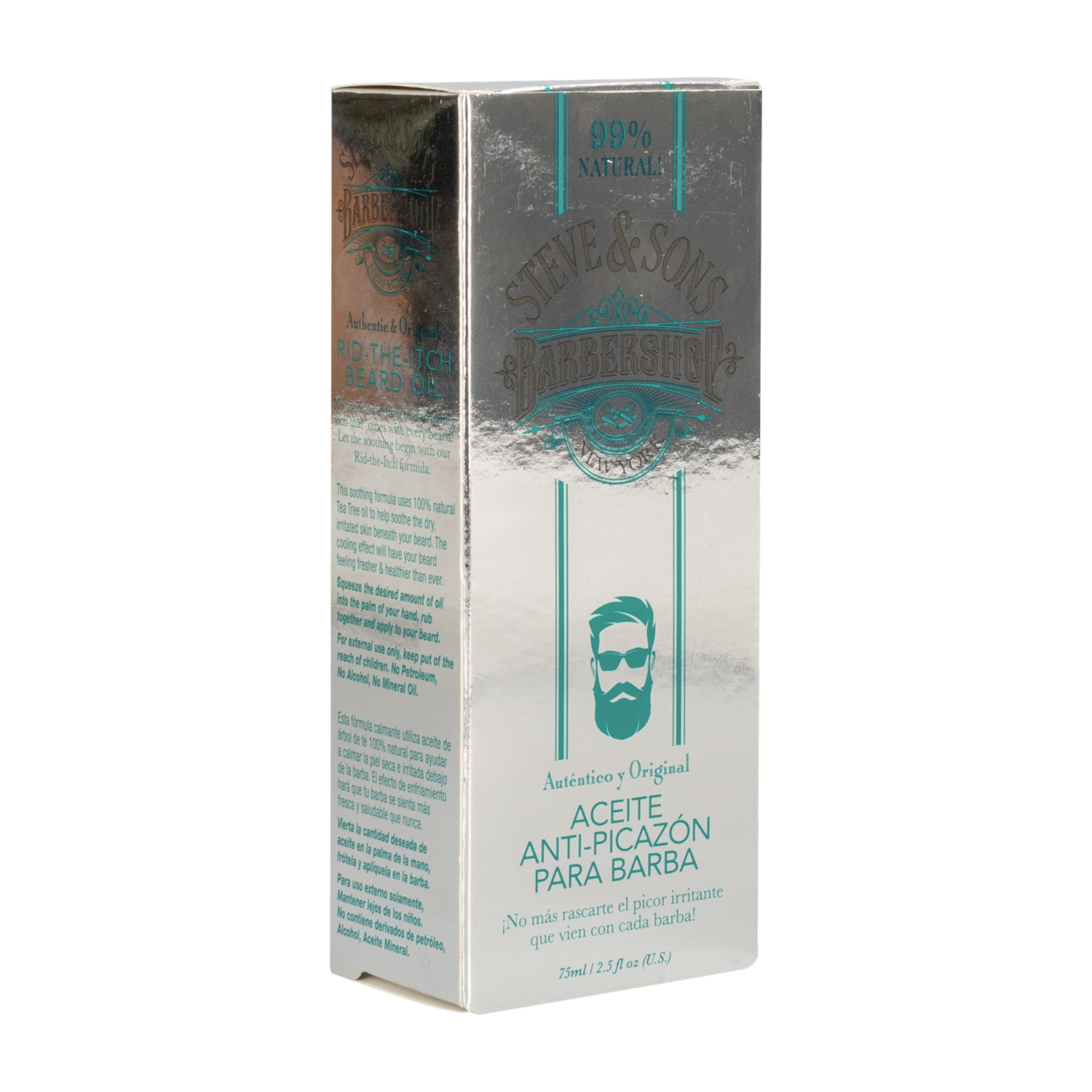 Aceite Para Barba Anti-Picazón 99% Natural STEVE & SONS 75 Ml