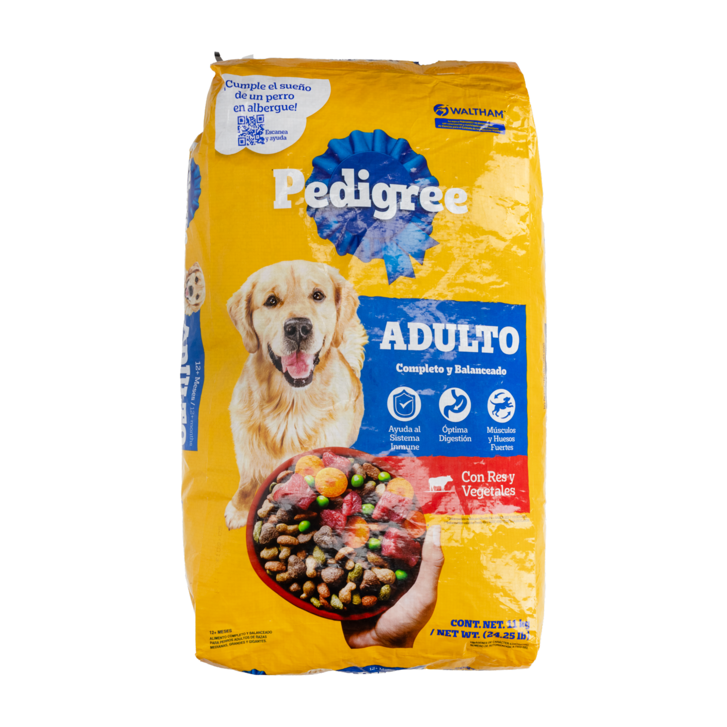 Alimento Para Perros Sabor A Carne Y Vegetales Razas Medianas Y Grandes PEDIGREE 11 Kg