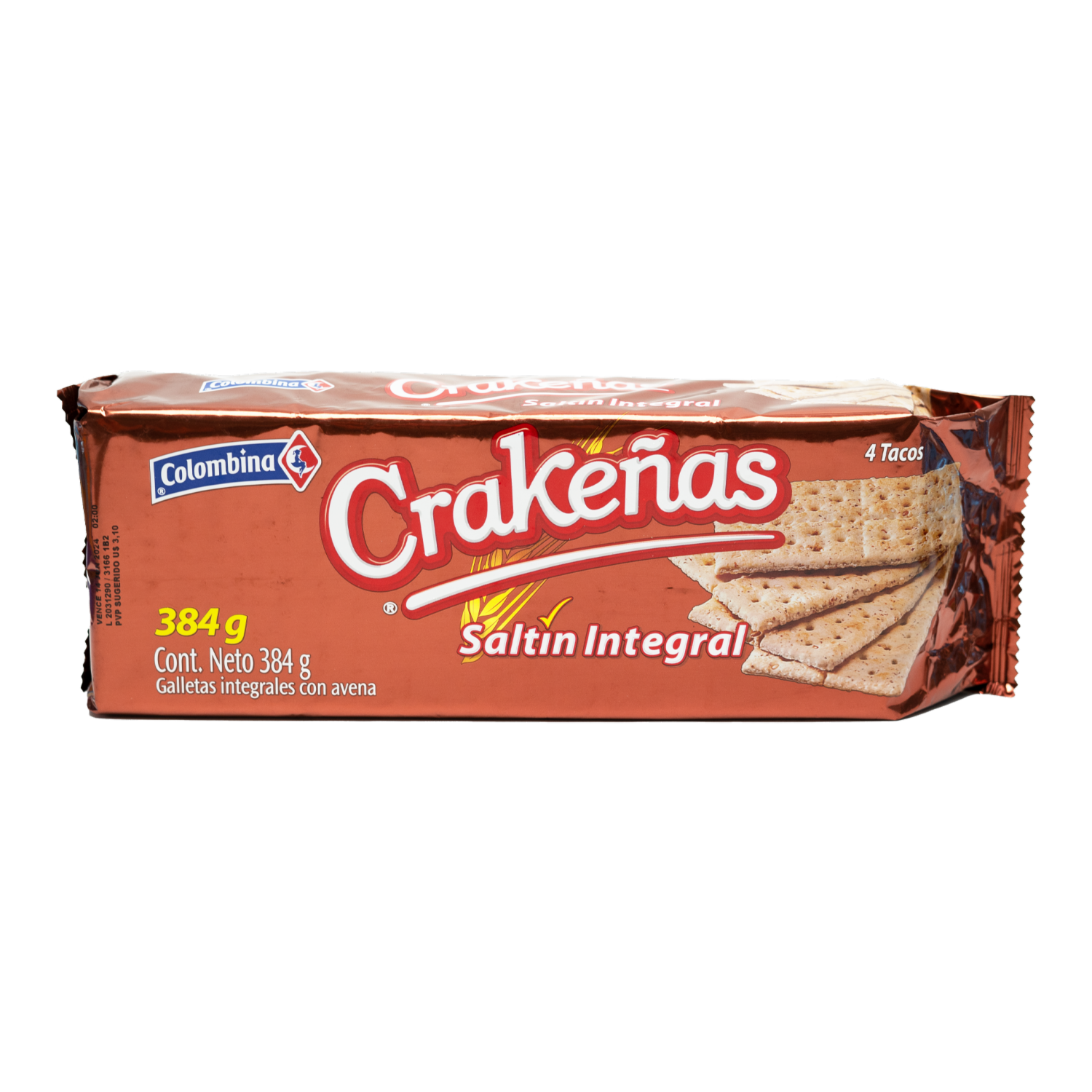 Galletas Integrales De Sal CRAKEÑAS Taco