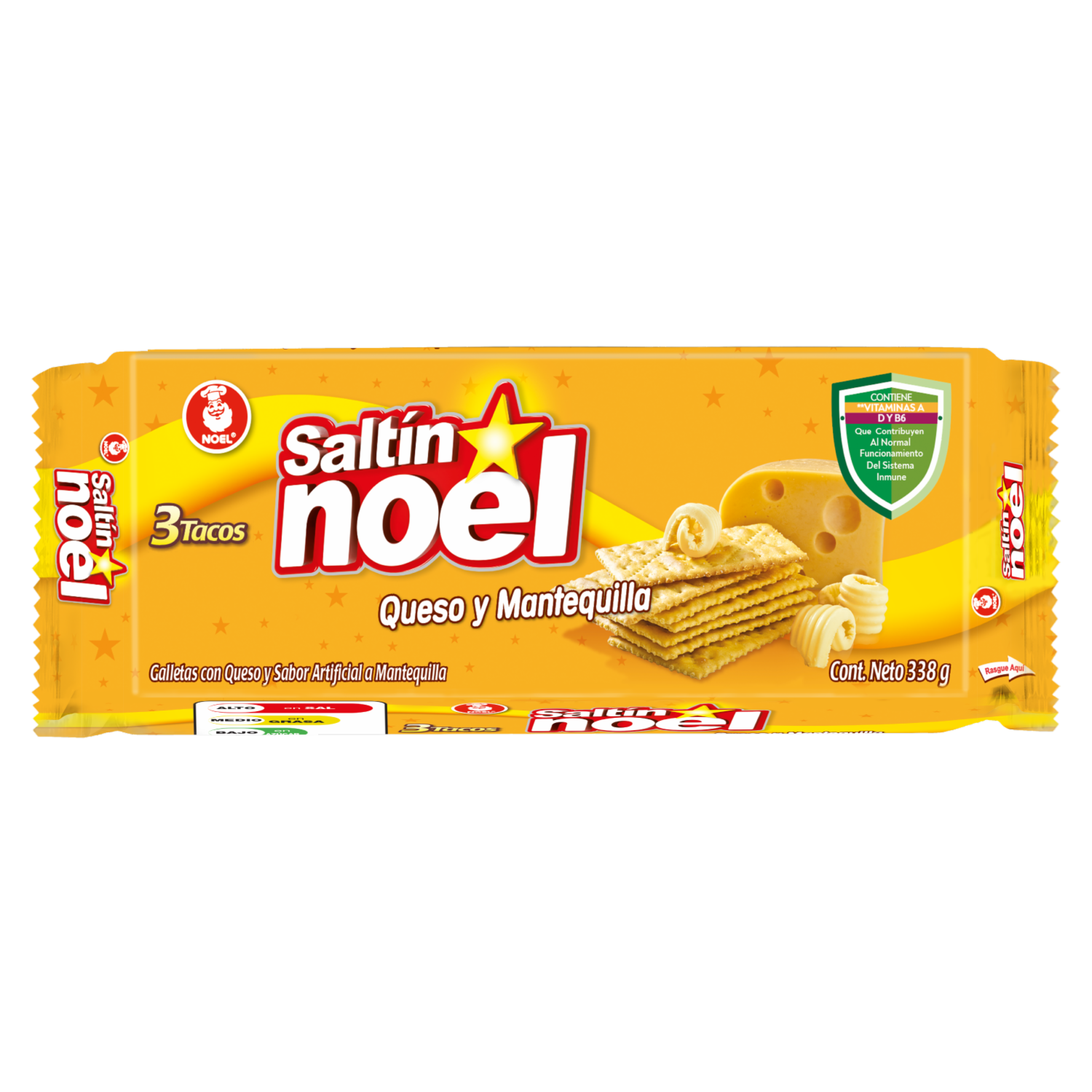 Galletas De Sal De Queso Con Mantequilla SALTÍN 338 G
