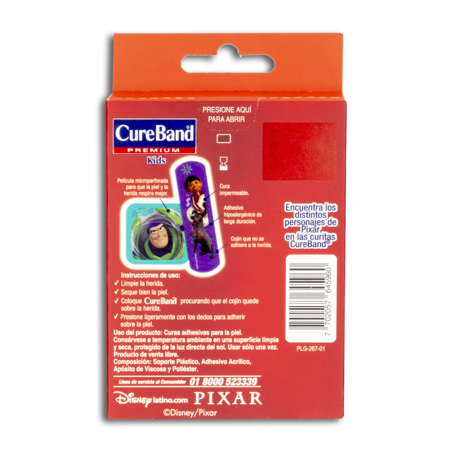 Curitas Para Niños De Pixar CUREBAND X 20 Uds