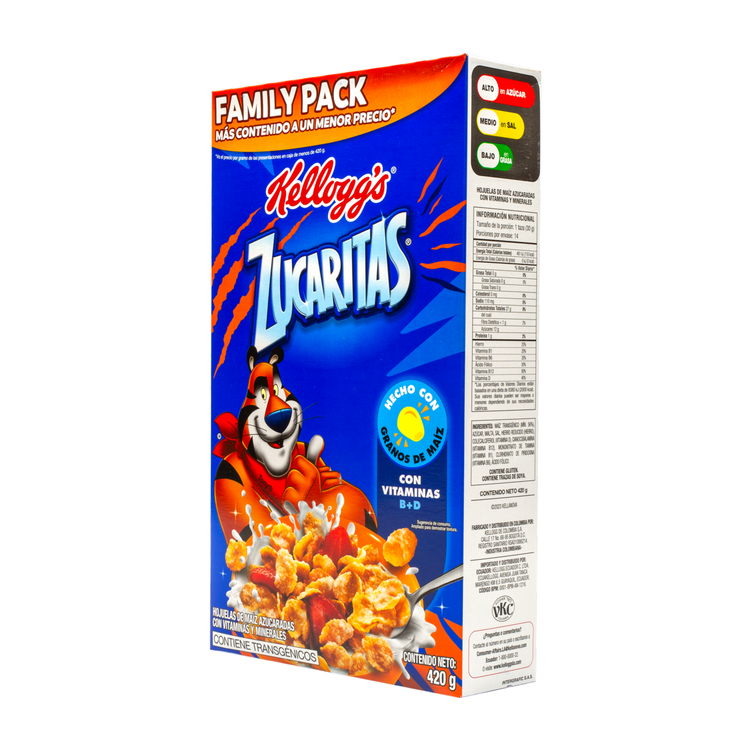 Cereal En Hojuelas Azucaradas ZUCARITAS 420 G