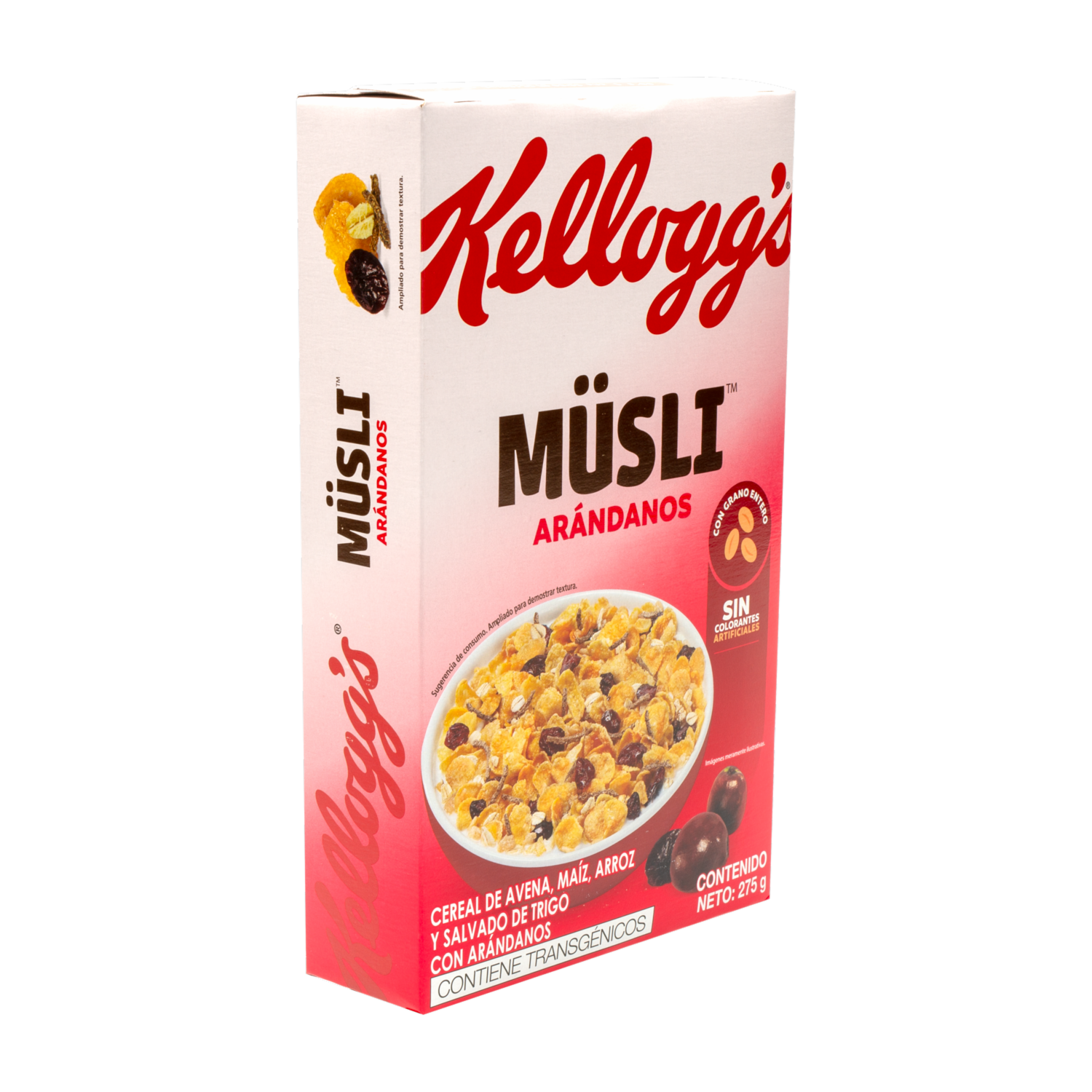 Cereal De Avena Maíz Arroz Y Salvado De Trigo Con Arándanos KELLOGG’S 275 G