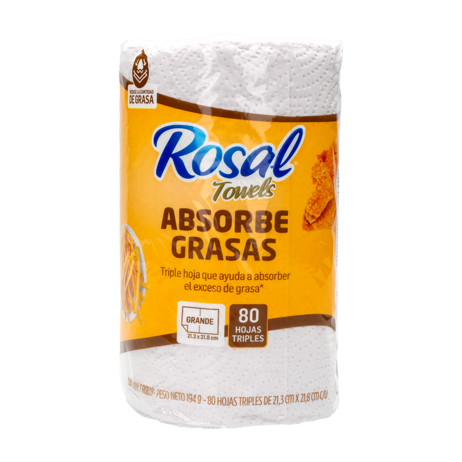 Toallas Desechables 80 Hojas ROSAL Unidad