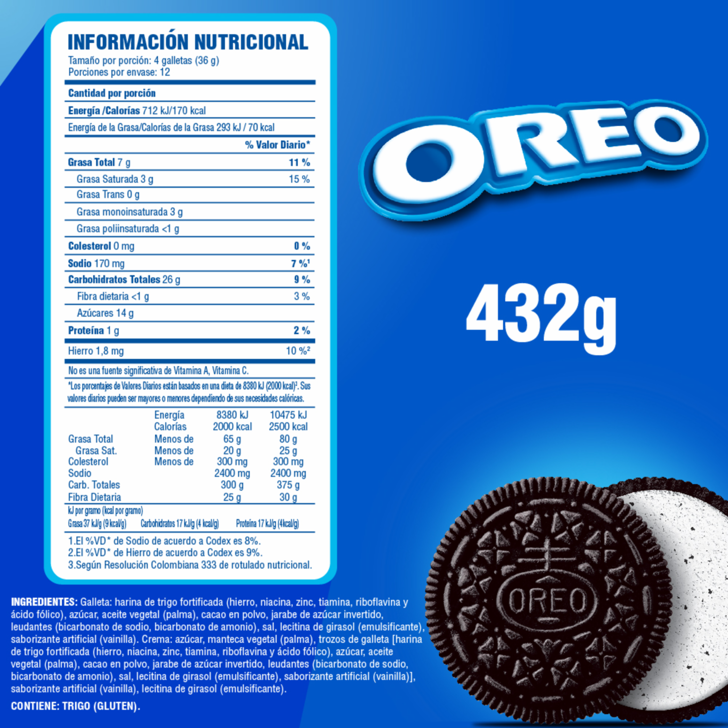 Galletas Dulces Sabor Cookies & Cream OREO 432 G