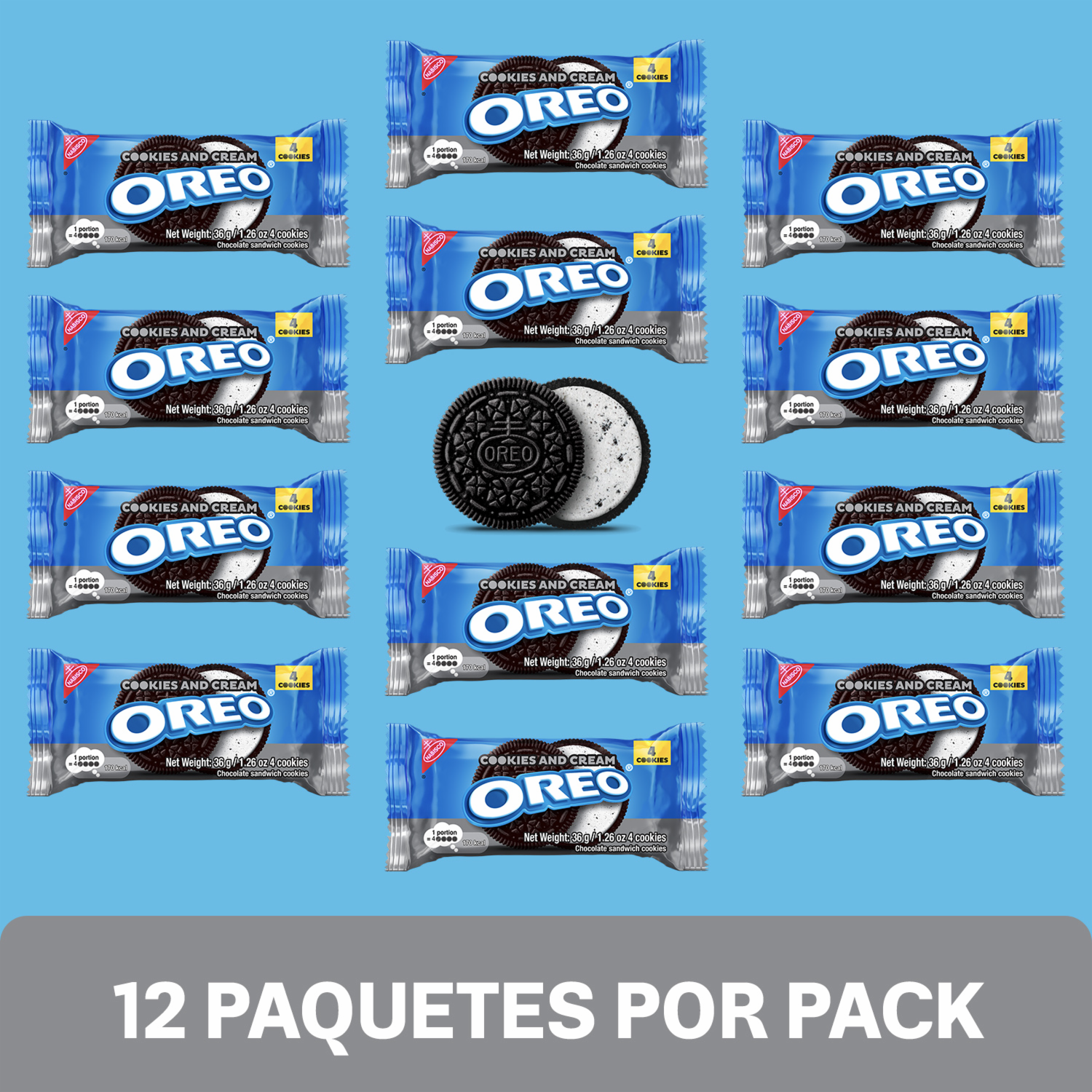 Galletas Dulces Sabor Cookies & Cream OREO 432 G