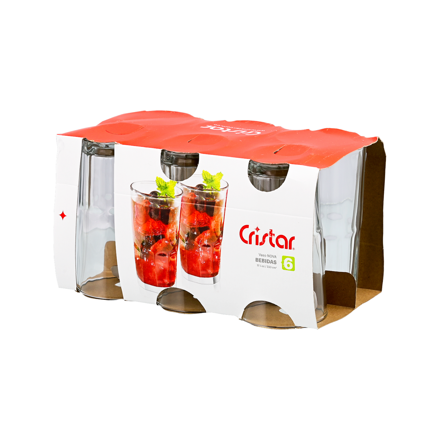 Set De Vasos Nova 6X334 Ml CRISTAR 0259CL6
