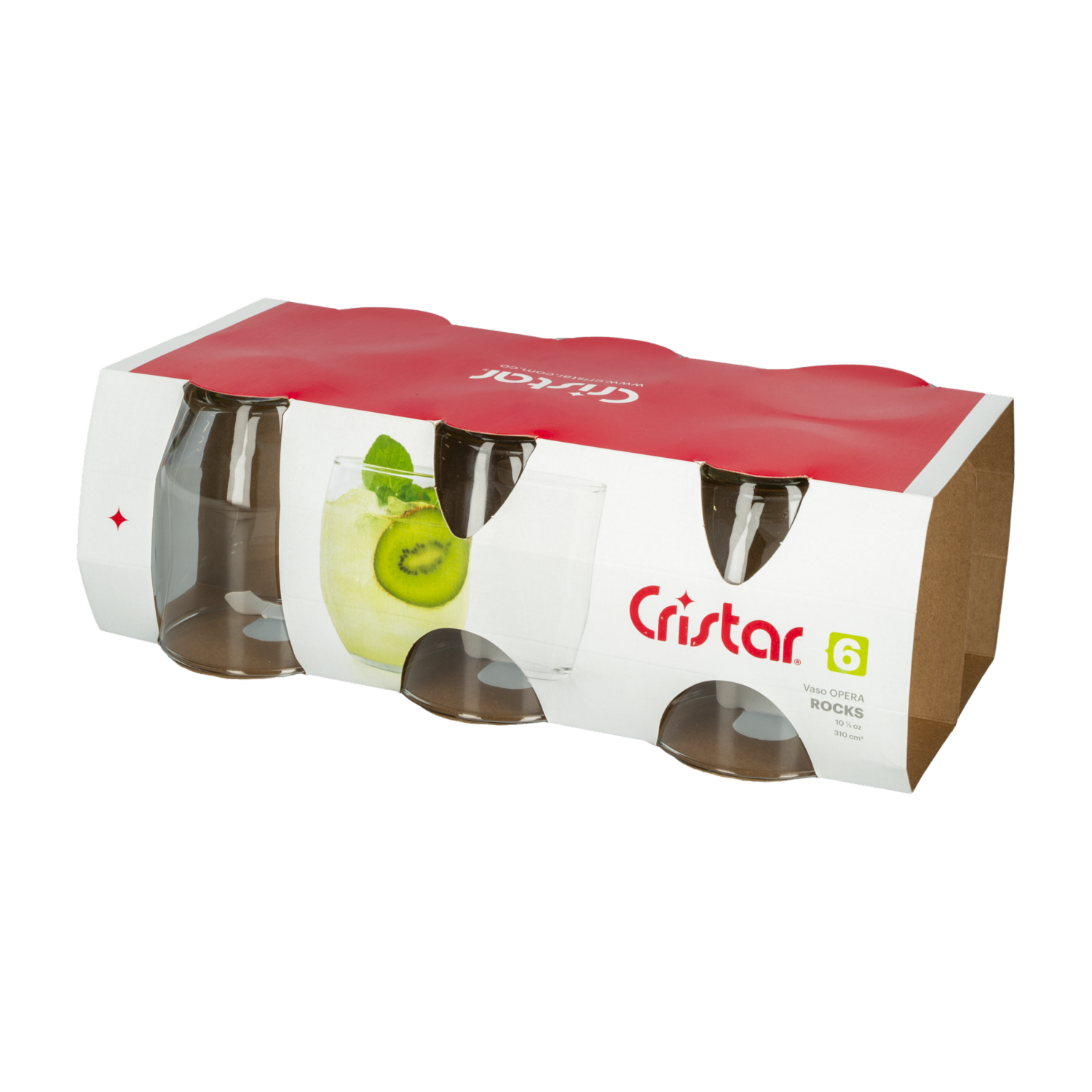 Set De Vasos Opera Rocks 6×310 Ml CRISTAR 0791CL6