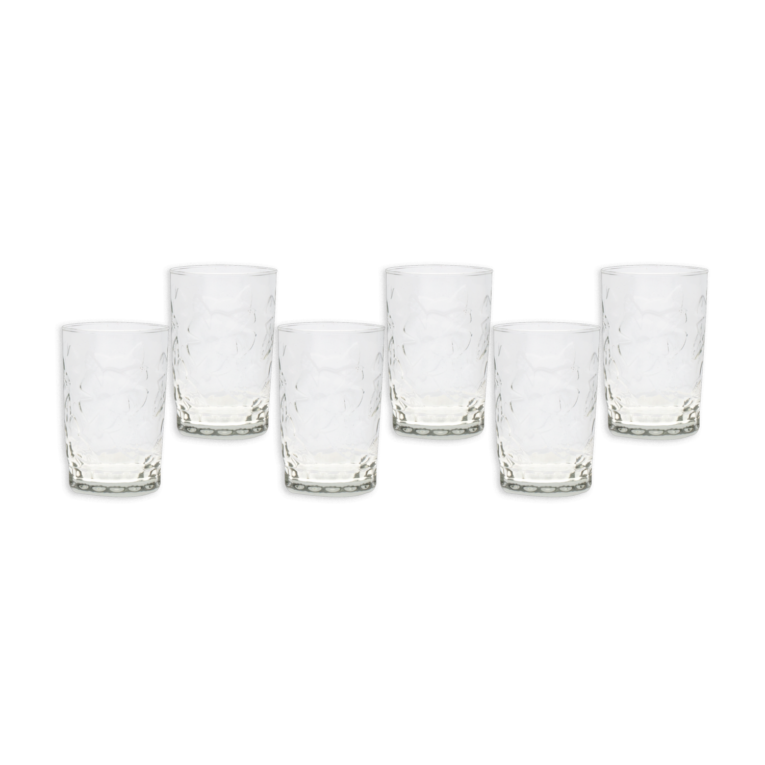 Set De Vasos Concept Flores 6X295 Ml CRISTAR 0799CL6CPT23
