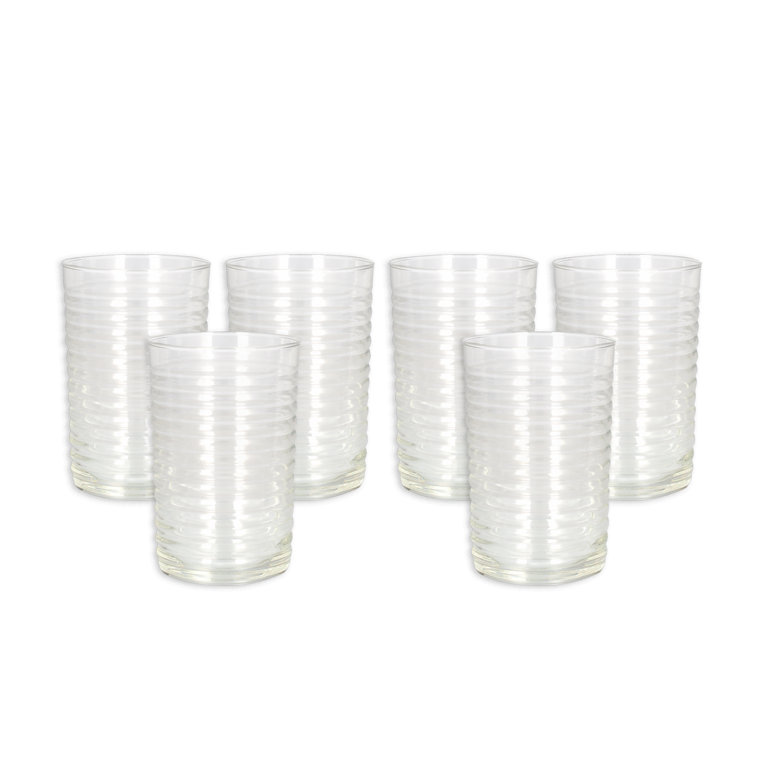 Set De Vasos Concept Rayas 6X295 Ml CRISTAR 0900CL6CPT23