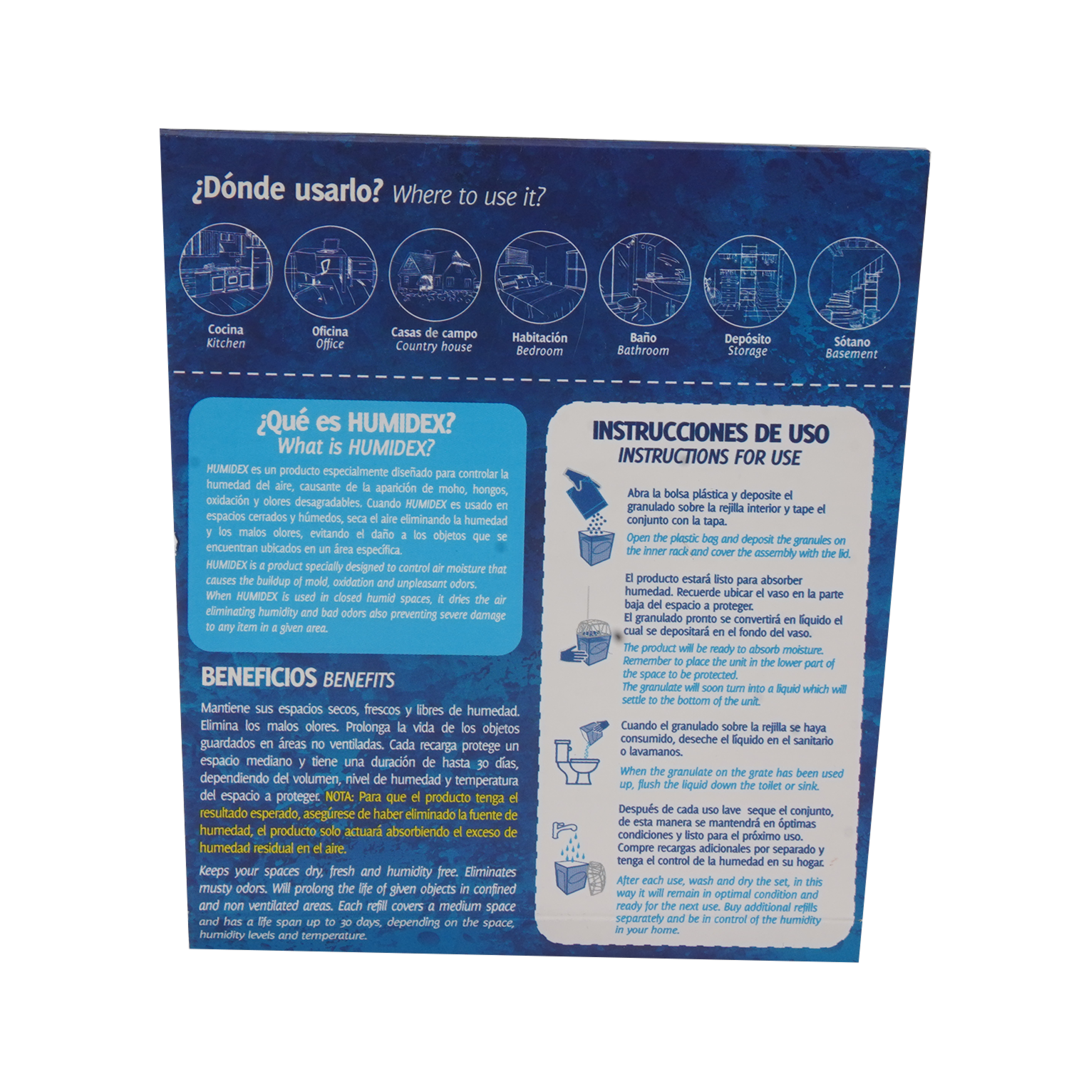 Desodorante Ambiental Absorbente De Humedad HUMIDEX 340 G