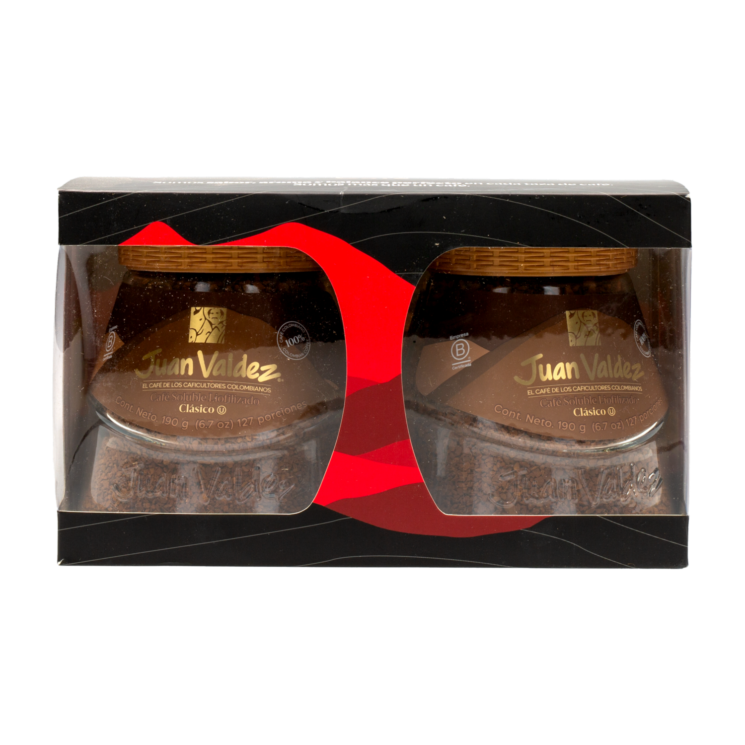 Café Instantáneo Liofilizado JUAN VALDEZ 2x380G