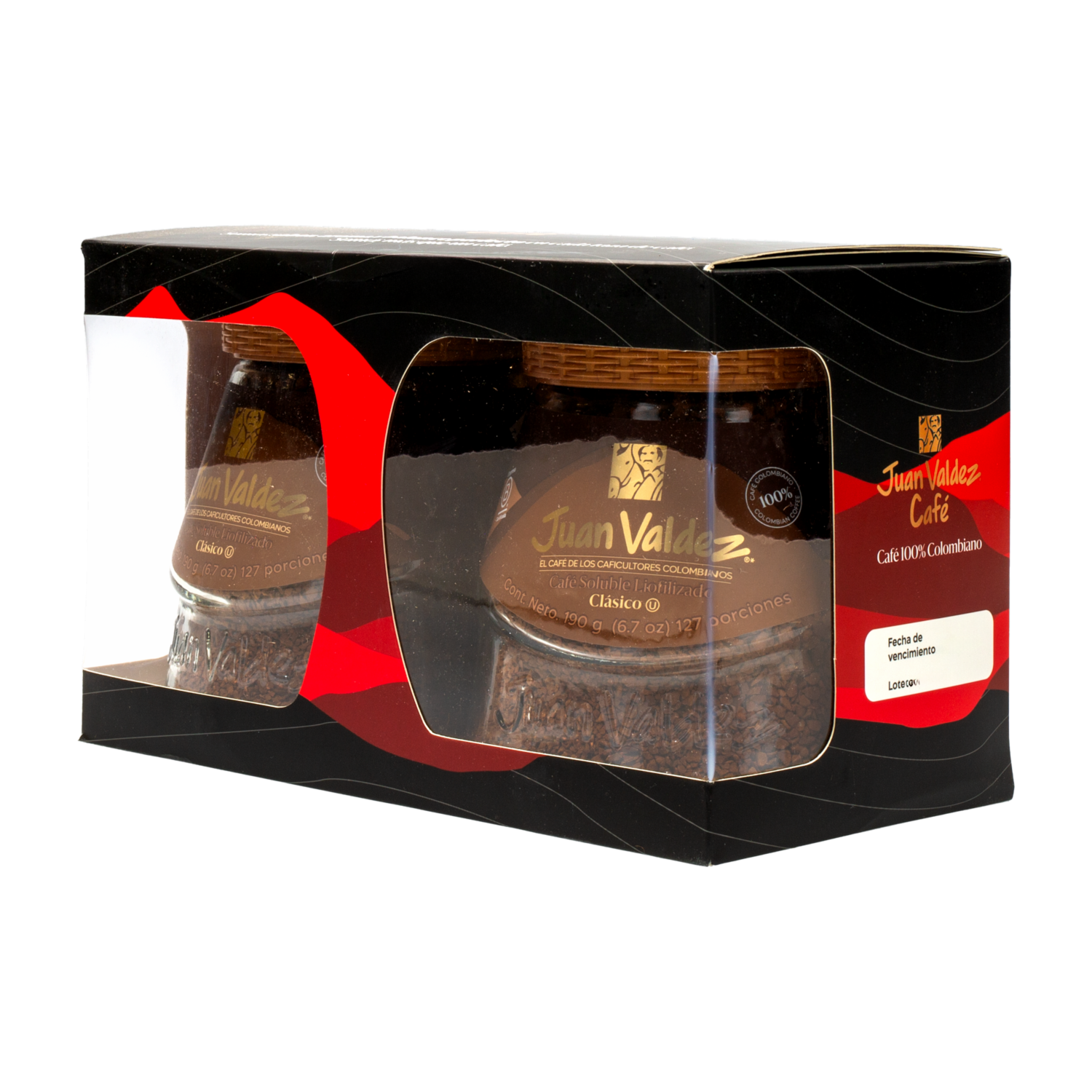Café Instantáneo Liofilizado JUAN VALDEZ 2x380G
