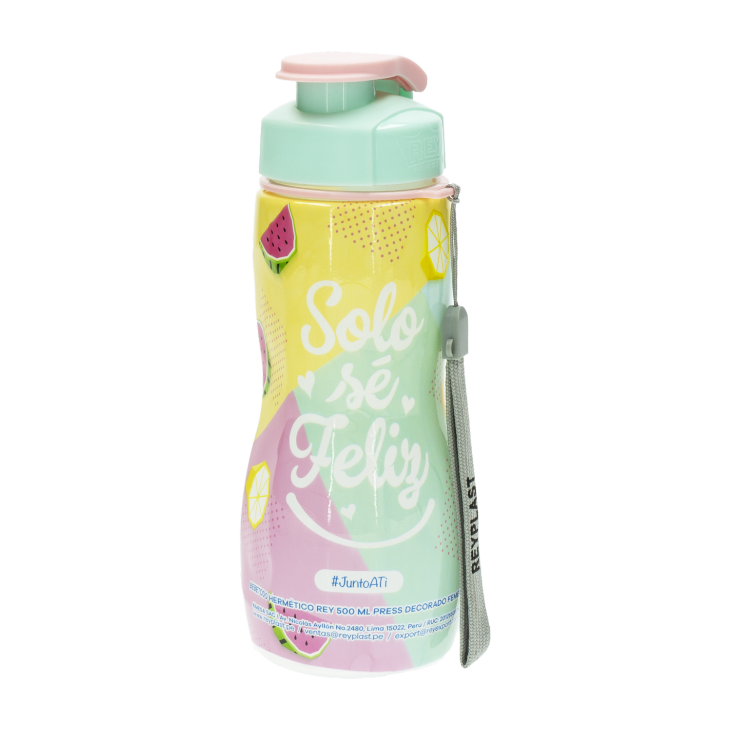 Tomatodo Hermético Press Diseño Femenino REY 500 Ml
