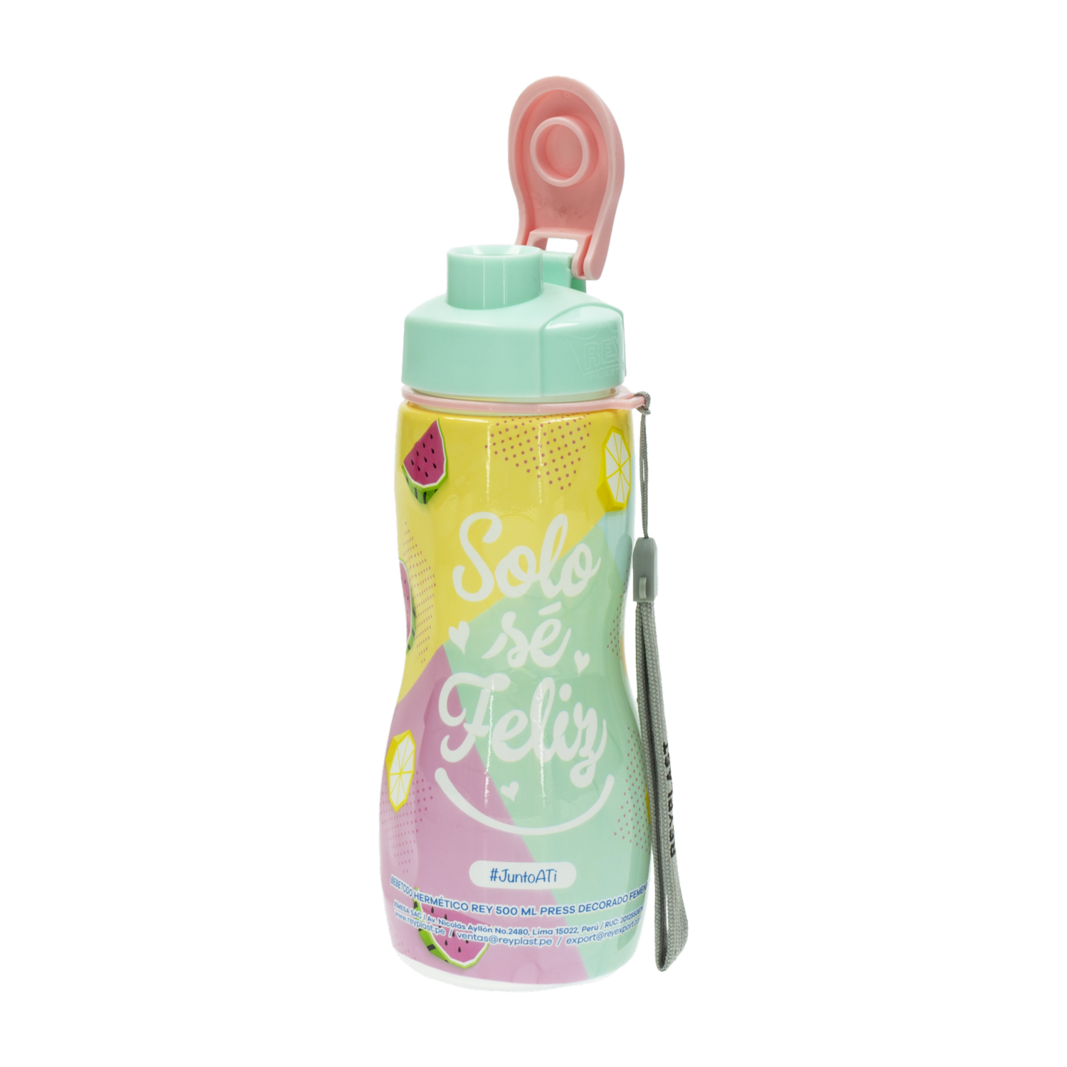 Tomatodo Hermético Press Diseño Femenino REY 500 Ml