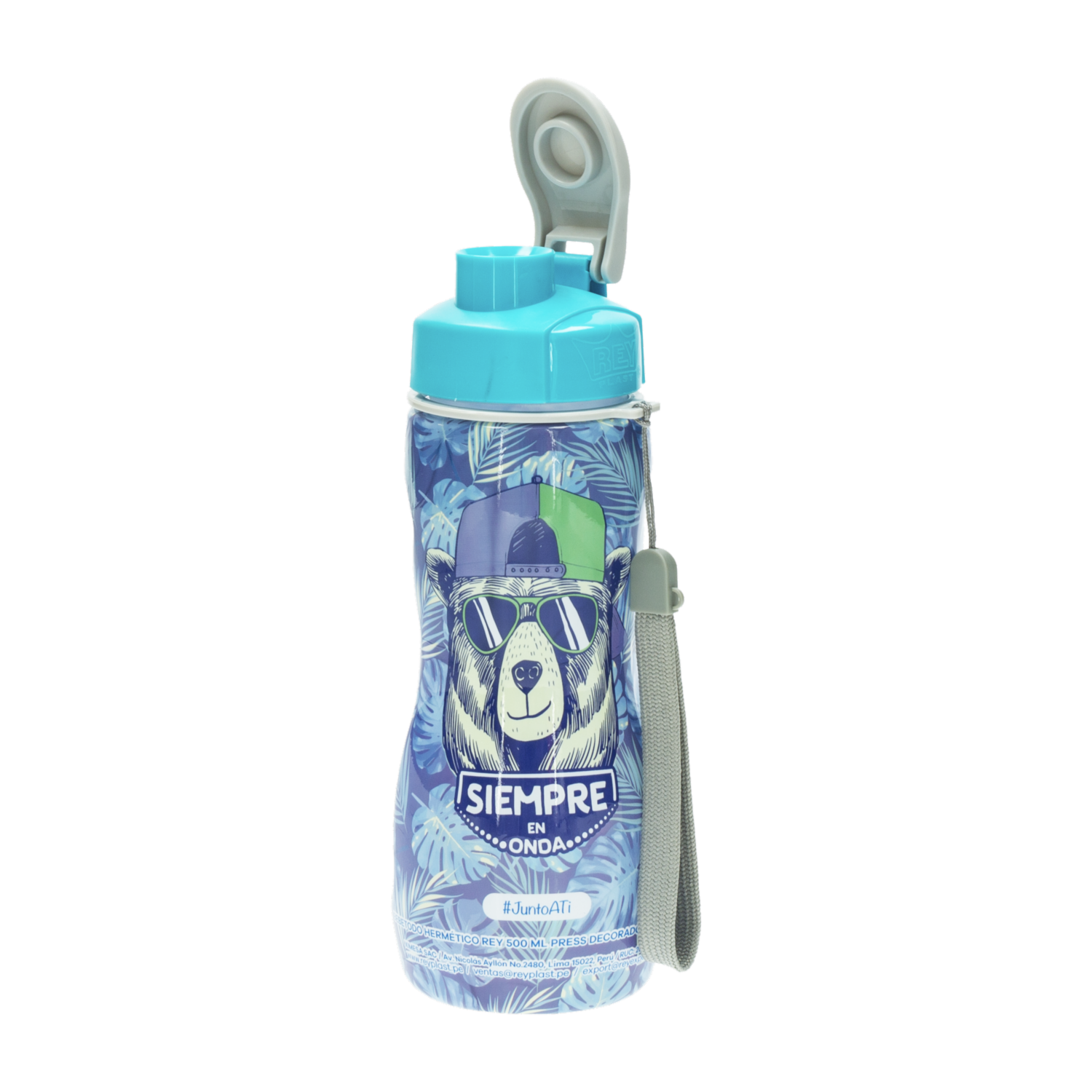 Tomatodo Hermético Press Diseño Masculino REY 500 Ml