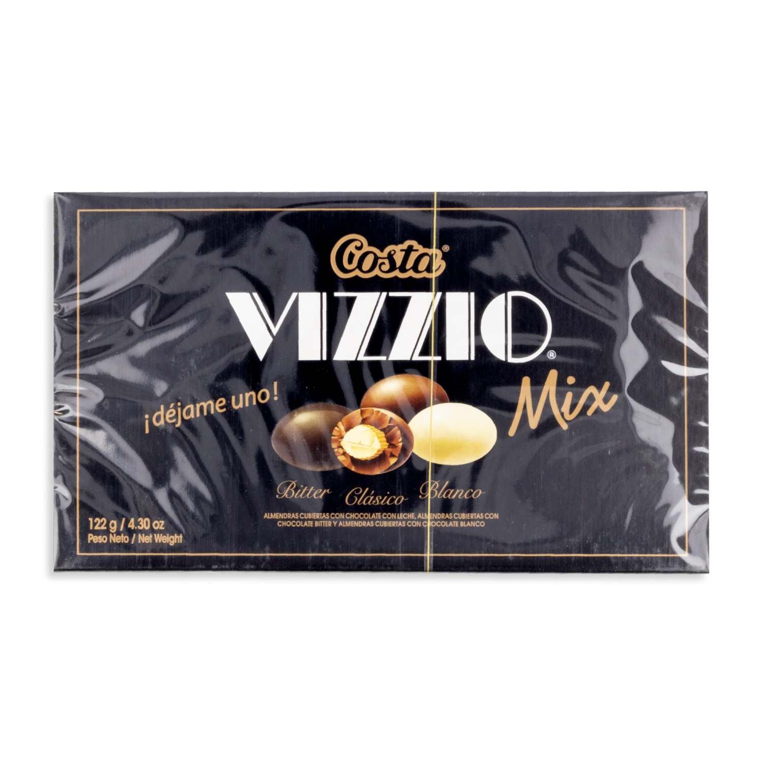 Chocolate Mix Almendras Cubiertas VIZZIO 122 G